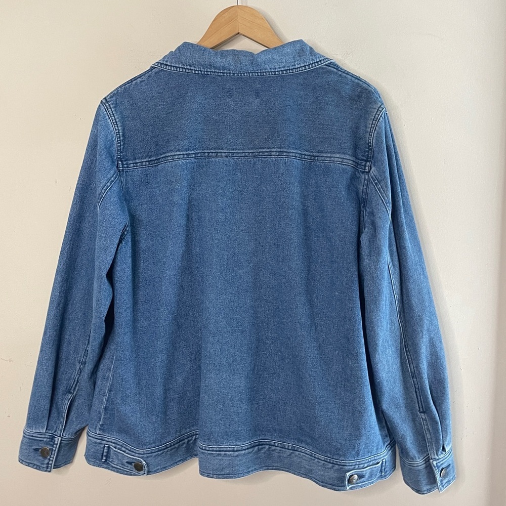 Bridgewater Studios Button-Front Denim Jacket, 18w - image 5